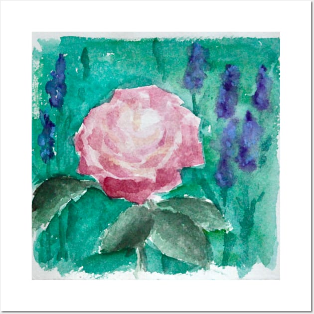 watercolor rose Wall Art by svenj-creates